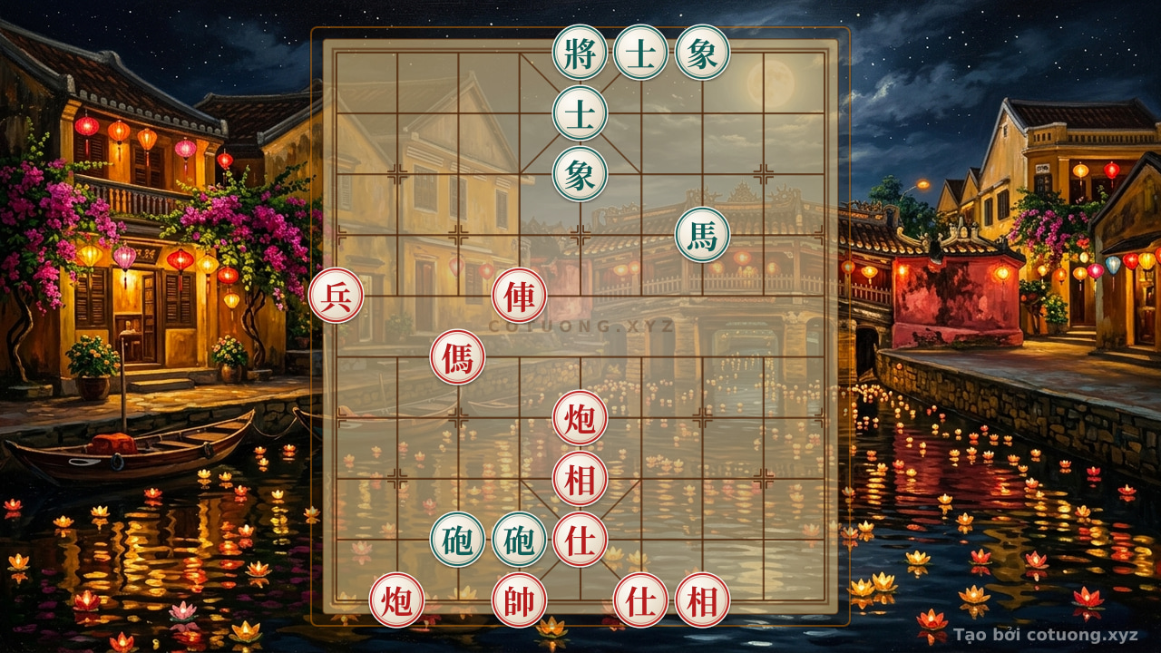 Thế cờ: Xiangqi: Tactical Checkmate from a Single Red Pawn — Cờ Tướng Online