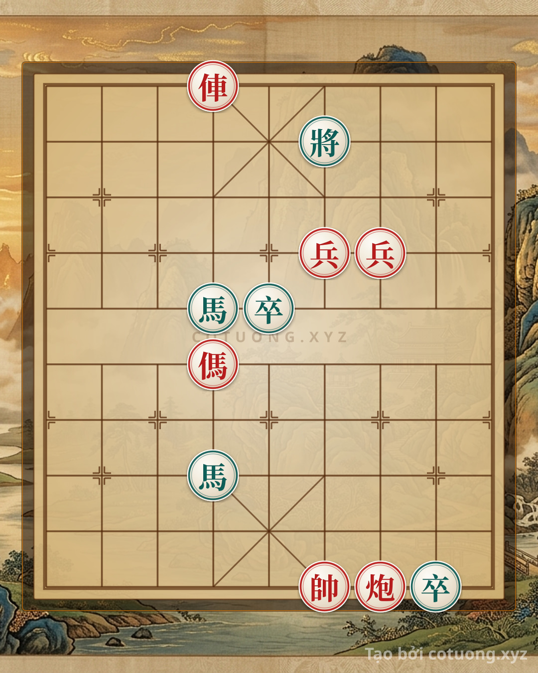 Challenge: Red Rook on File 6, Rank 10: The 'Crimson and Ebony Formation' Strategy in Xiangqi - Can you solve it?