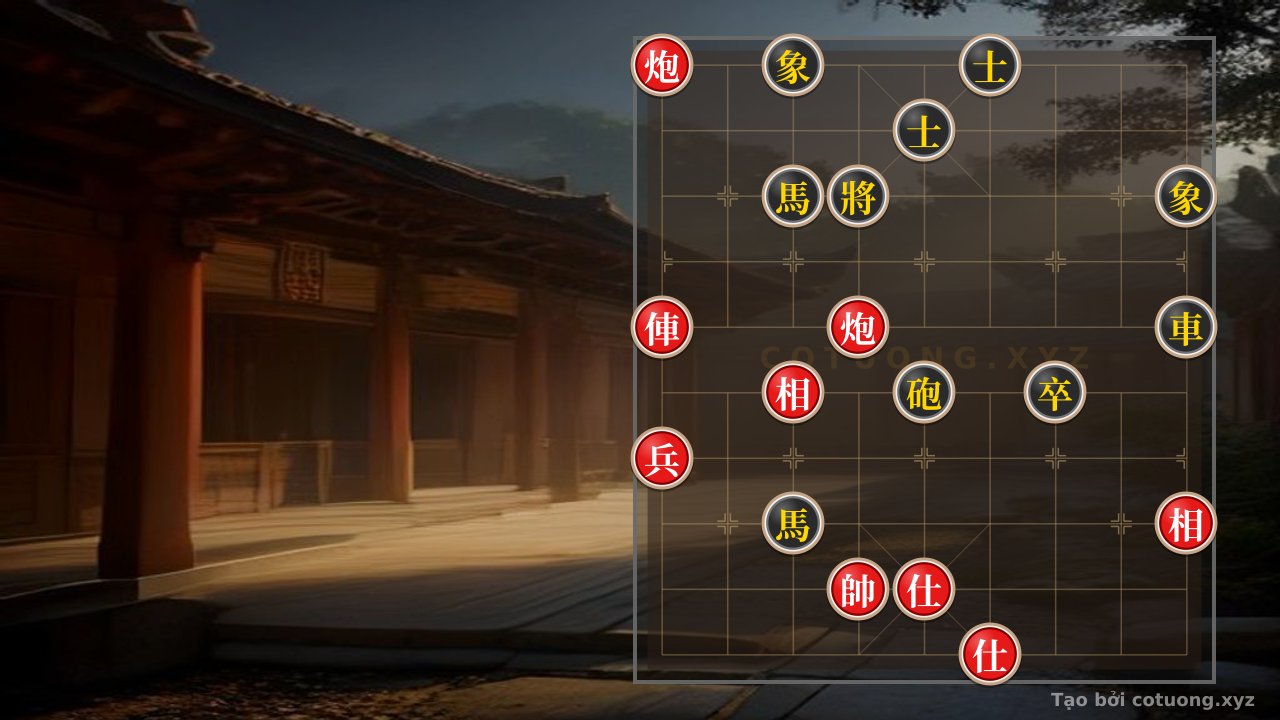 Thế cờ: Deadly Xiangqi Trap: The Lethal 2-Cannon Chariot Killing Formation #b978 That Even Online Xiangqi Engines Often Fall For — Cờ Tướng Online