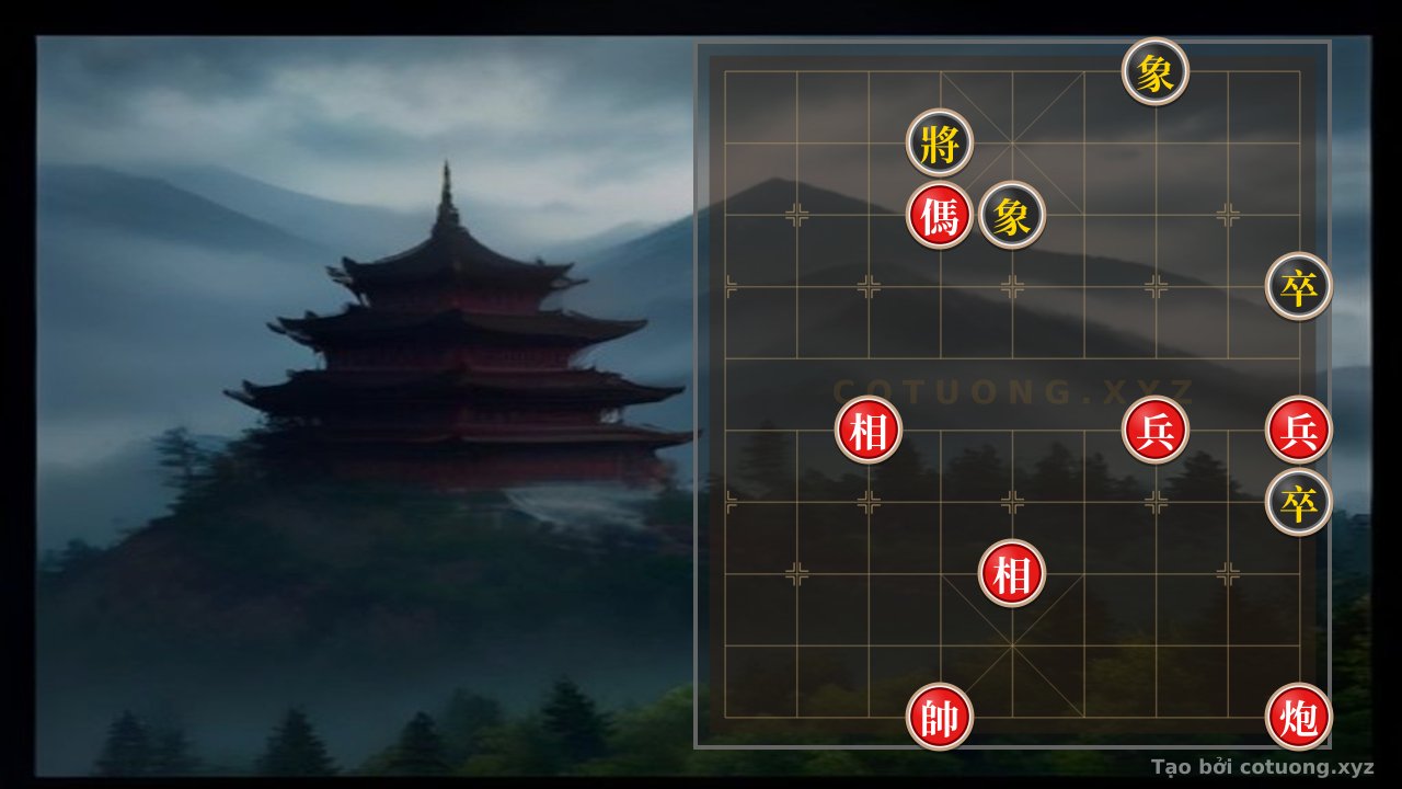 Thế cờ: Xiangqi Symphony: When Cannons and Horses Dance in a Classic Checkmate — Cờ Tướng Online