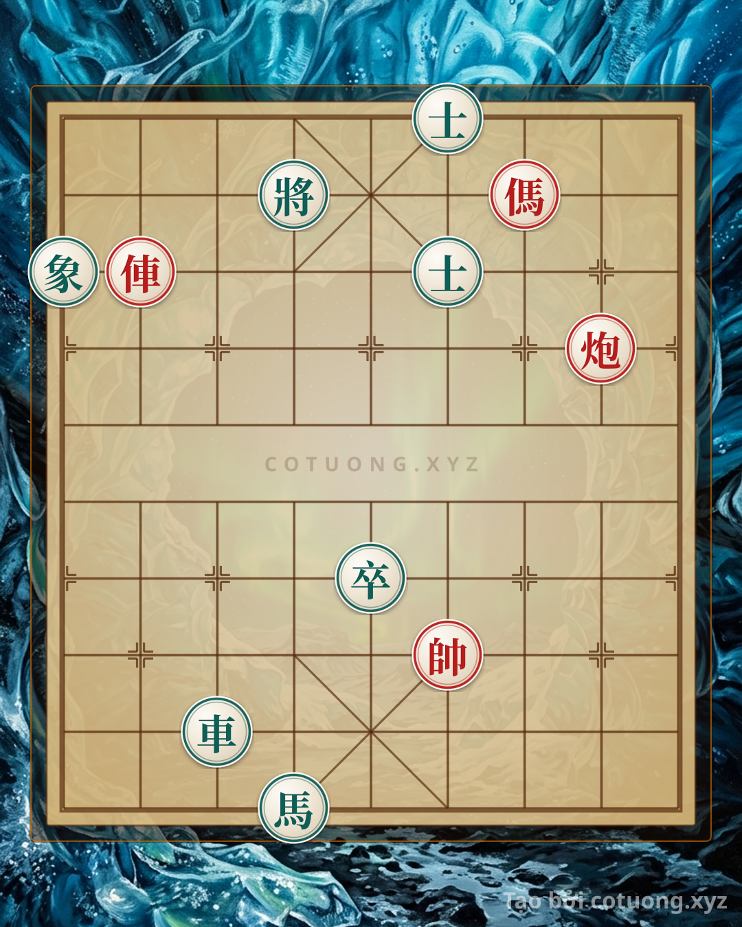 Challenge: Tam tài xa pháo mã tuyệt sát - Can you solve it?