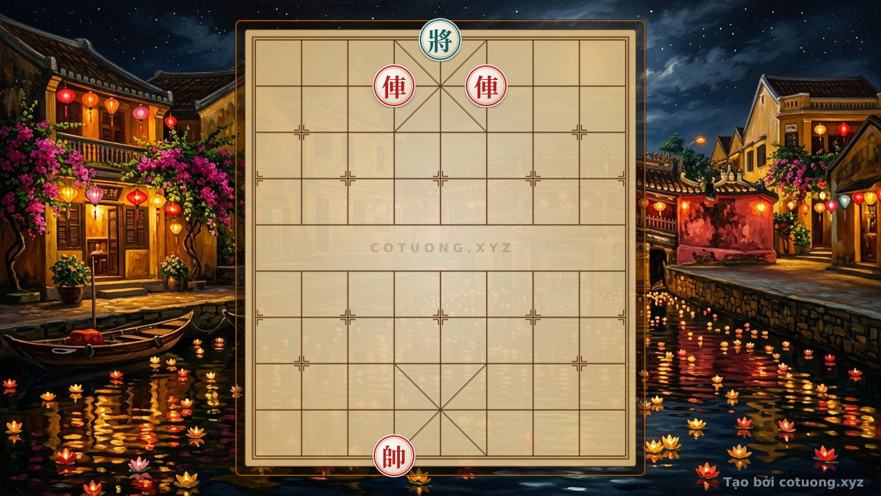 Thế cờ: Defensive Counterattack Tactics Against Two Red Chariots Threatening the Black General — Cờ Tướng Online