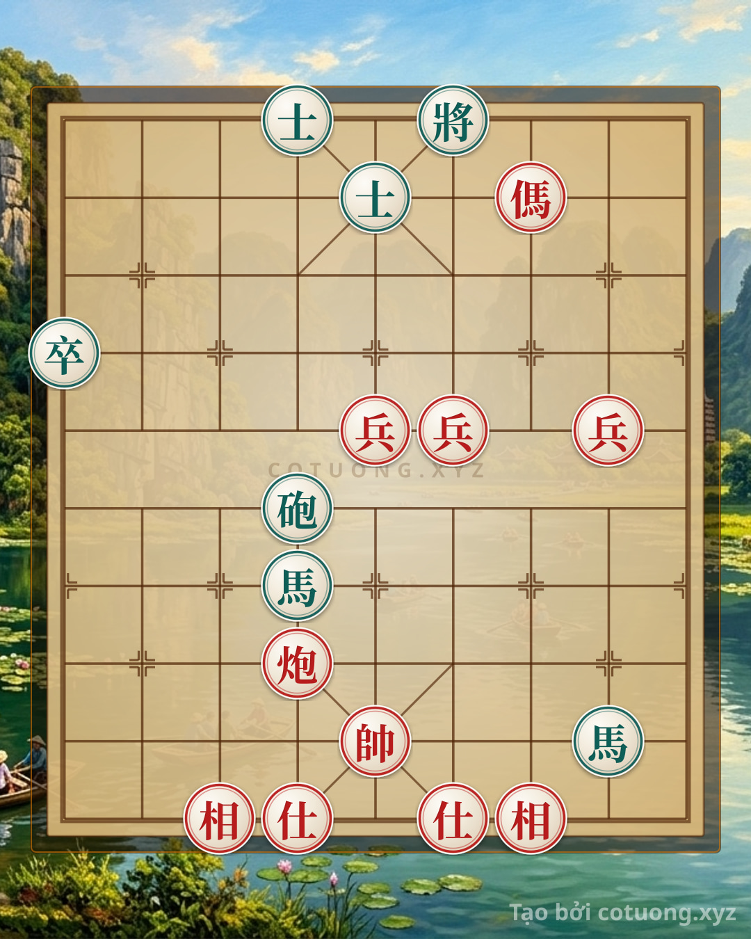 Challenge: Endgame Mastery: Cannon Horse 3 Pawns 2 Advisors 2 Elephants vs. Cannon 2 Horses Pawns 2 Advisors - A Challenge of Intelligence - Can you solve it?
