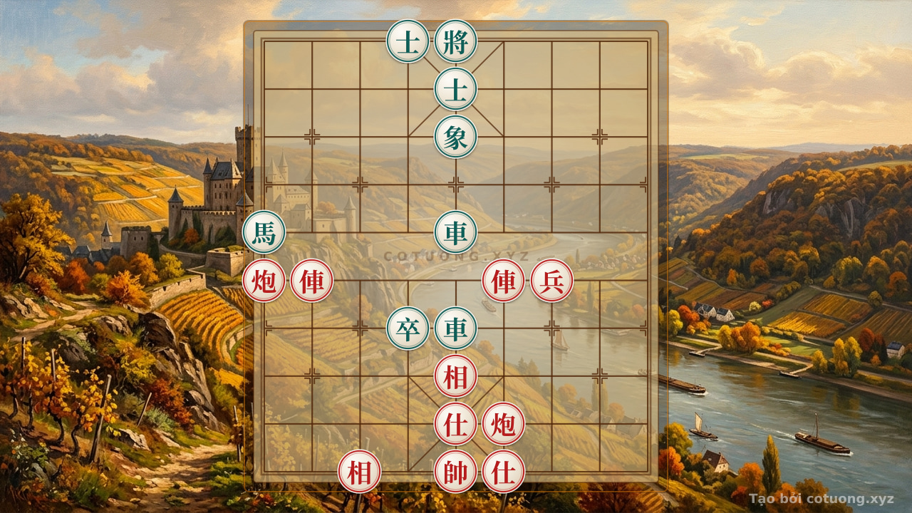 Thế cờ: Mastering the Art of Cannon Attack: 2Rooks 2Cannons Pawn vs. 2Rooks Horse Pawn - The Deadly Checkmate in Just 3 Moves — Cờ Tướng Online