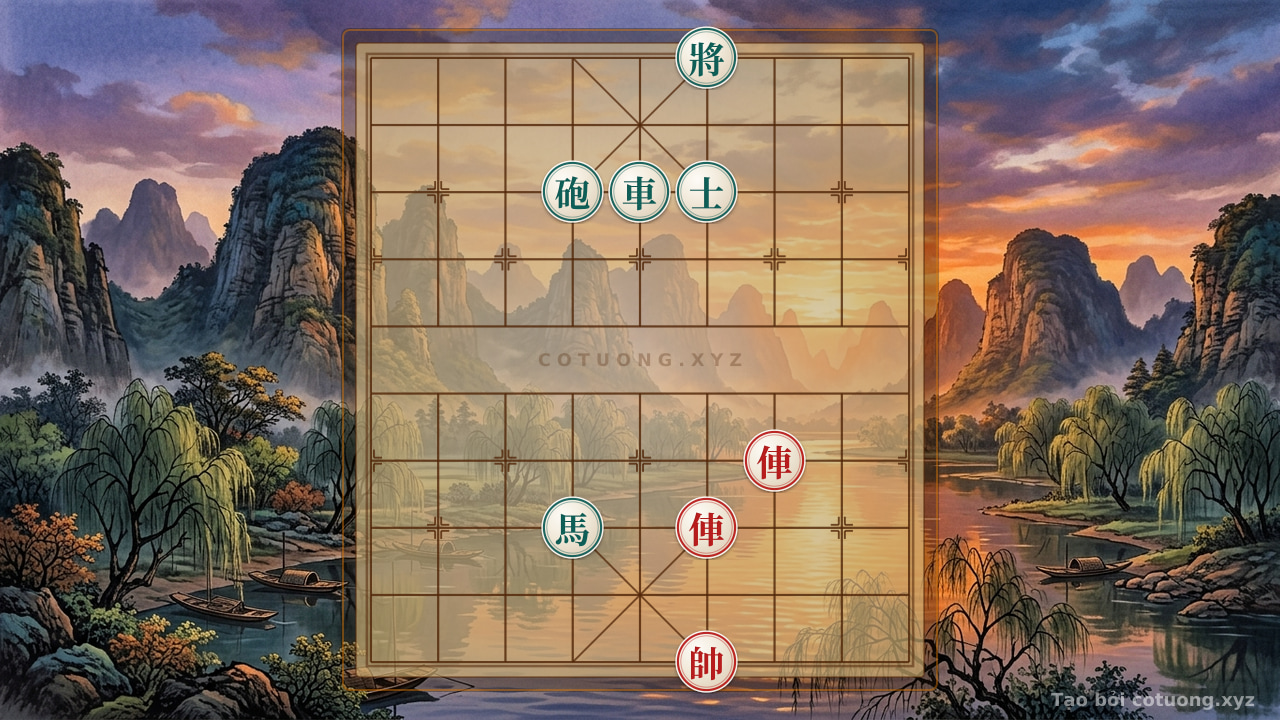 Thế cờ: Subtle Traps in the Xiangqi Battlefield - Red vs. Black — Cờ Tướng Online
