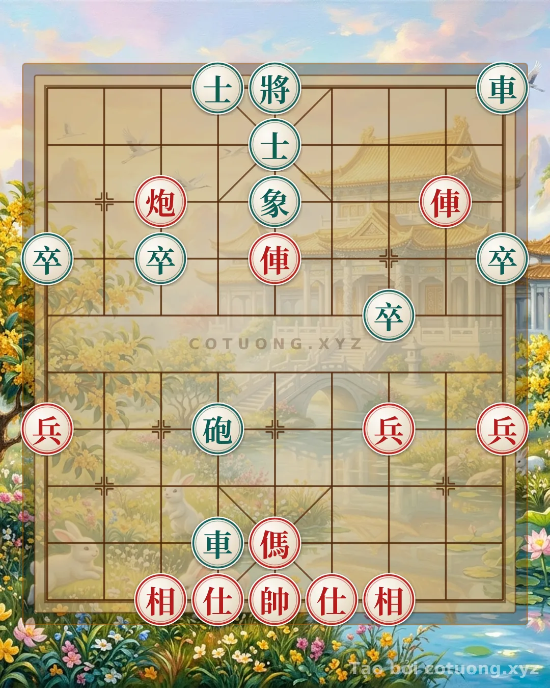 Thế cờ: The Deadly Formation: Red's Horizontal Defense — Cờ Tướng Online