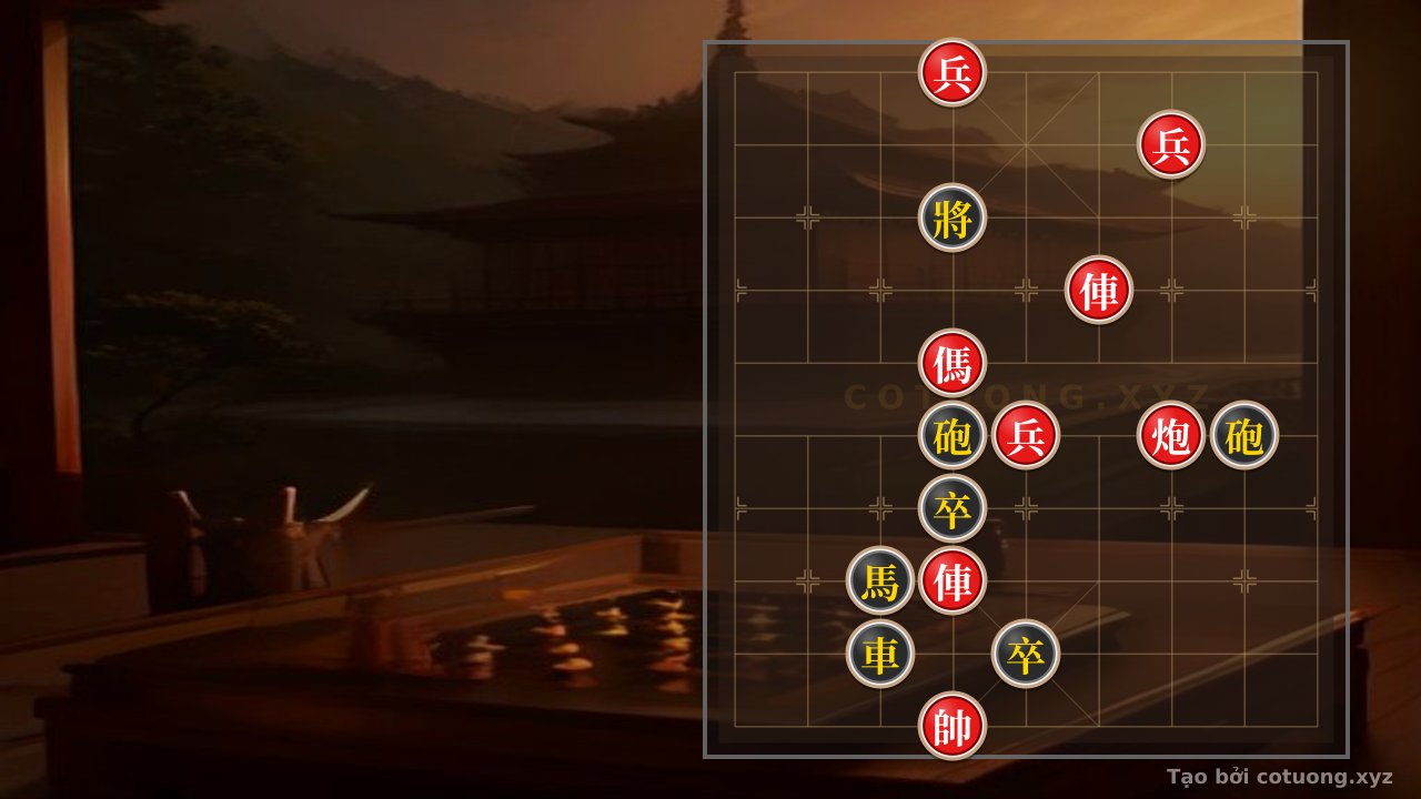 Thế cờ: Battle of Survival: Black Cannon Defends Against the Mighty Red Chariot — Cờ Tướng Online