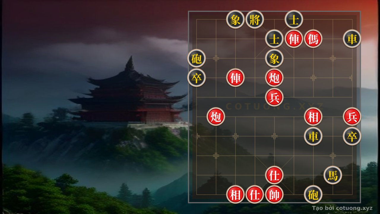 Thế cờ: Red General: Lessons on Attacking from the Double Horse Formation — Cờ Tướng Online