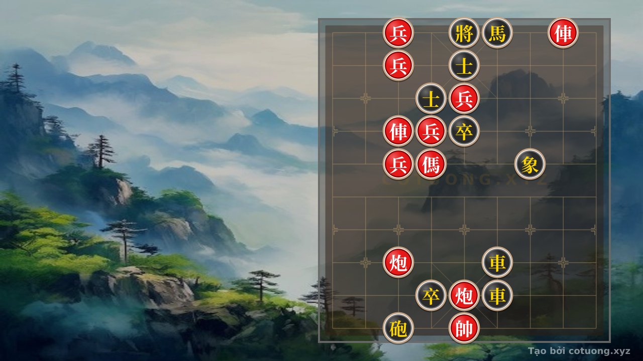 Thế cờ: Legendary Counterattack Tips: Decoding the 2 Rooks 2 Cannons Horse 5 Pawns vs. 2 Rooks Cannon Horse 2 Pawns Opening - When the Onslaught Becomes a Turning Point — Cờ Tướng Online