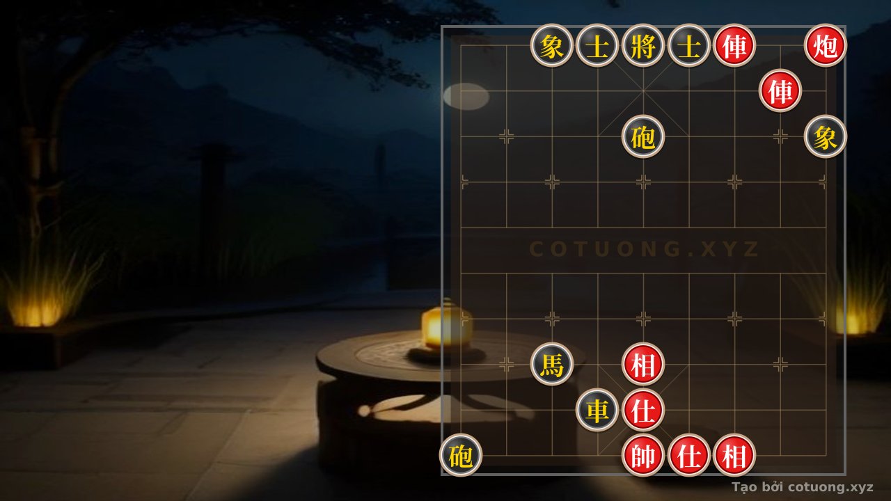 Thế cờ: Unique Xiangqi Position: Can the Red Rook Escape or Get Trapped in the Black Cannon's Net? — Cờ Tướng Online