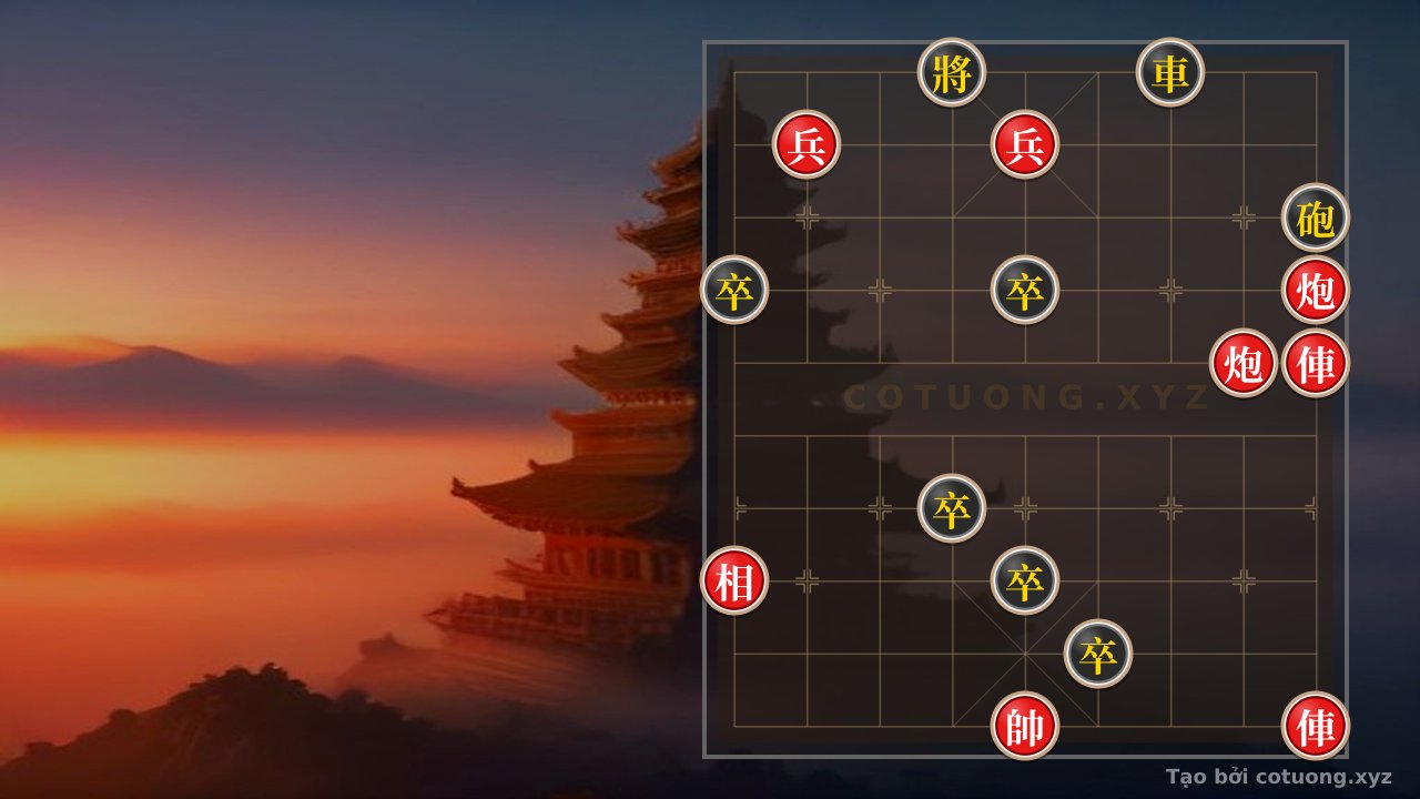 Thế cờ: Xiangqi: Red's Strategic Dominance, Black's Search for Weakness - A Lesson in Tenacity — Cờ Tướng Online
