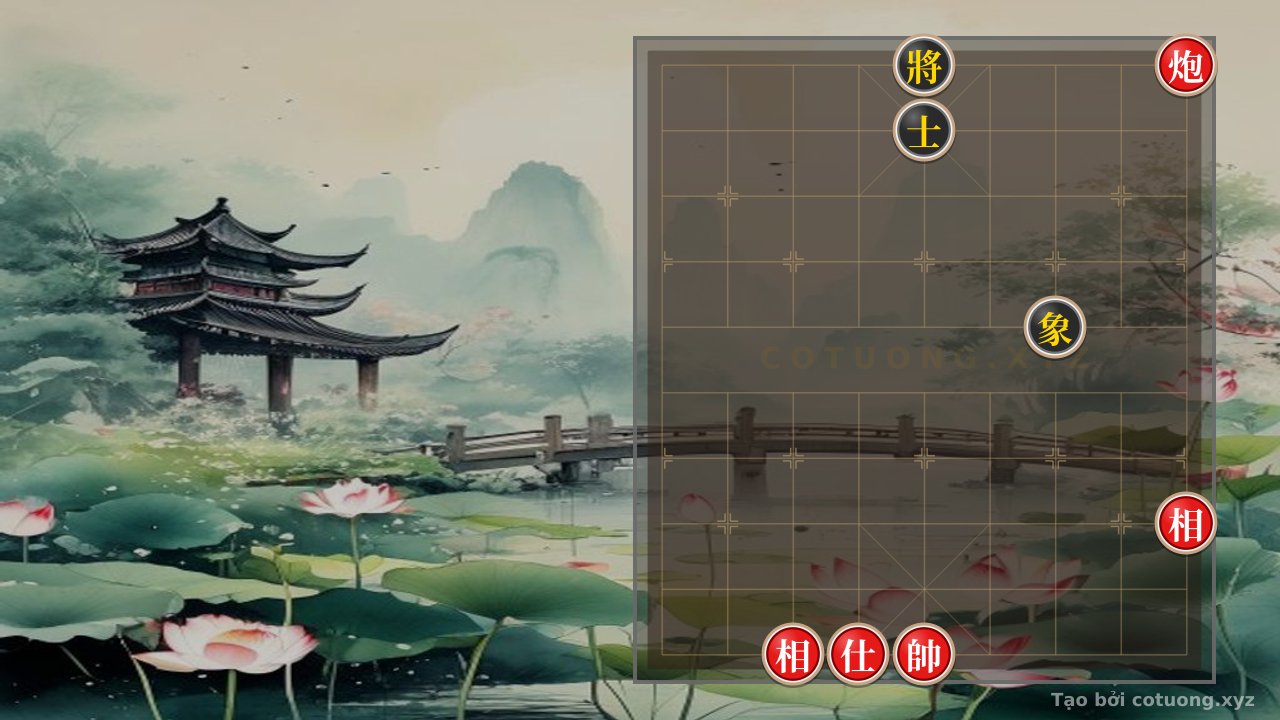 Thế cờ: Xiangqi Attack Strategy: Cannon Lure 1 to Defeat the Black General — Cờ Tướng Online