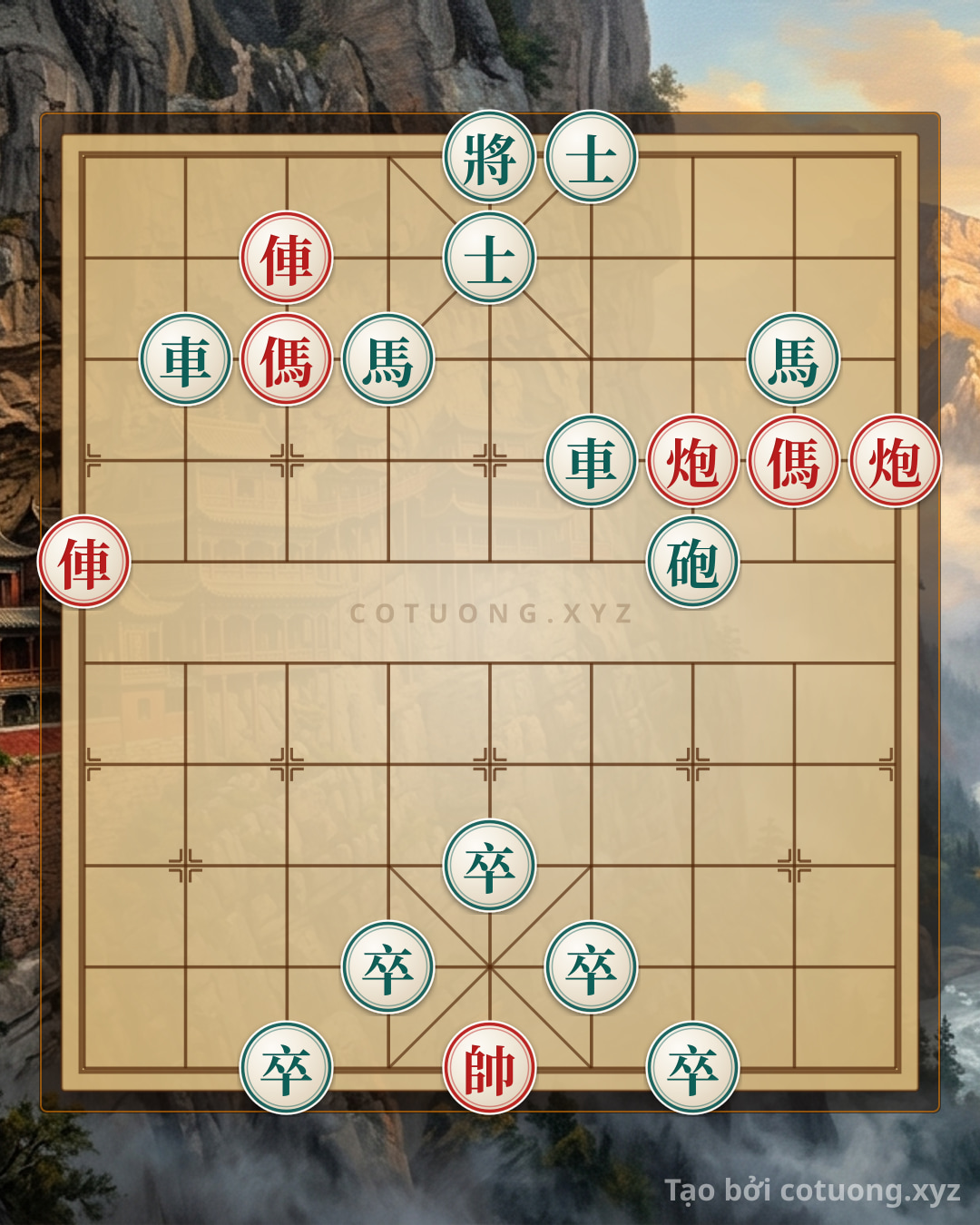Challenge: The Mystery of the Chessboard: The Lone Red Chariot and the Black General's Retreat - Can you solve it?