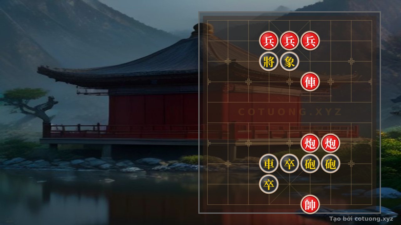 Thế cờ: Red General: Breaking the Formation with Three Pawns — Cờ Tướng Online