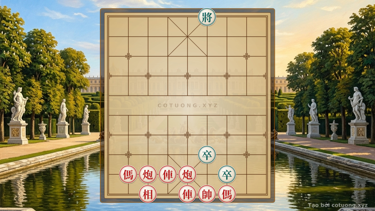 Thế cờ: The Bloody Endgame: Red's Double Horses Interlock, Black's Cannon Trapped - Vietnamese Chess — Cờ Tướng Online
