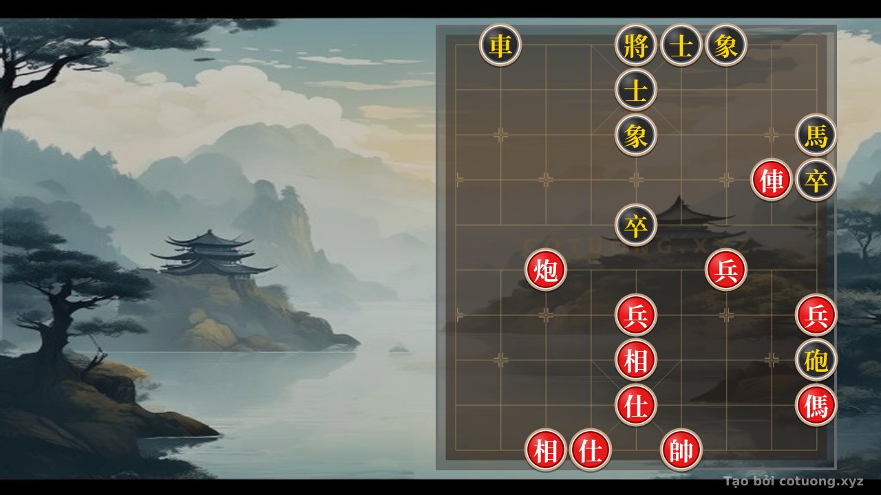 Thế cờ: GOLDEN TIPS: Rook Cannon Horse 3 Pawns vs. Rook Cannon Horse 2 Pawns in Endgame Tactics - Super Hard Challenge for Players! — Cờ Tướng Online