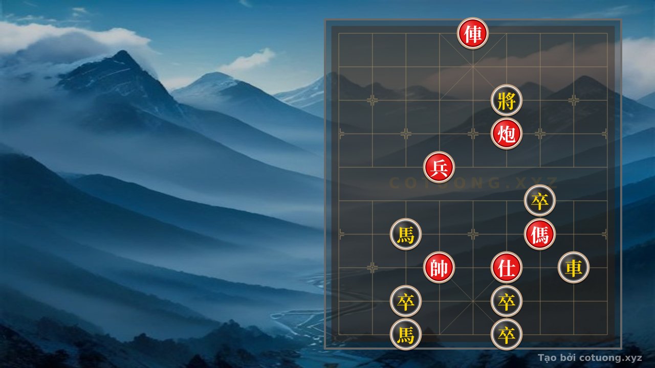 Thế cờ: How to Read the Xiangqi Strategy: Red General Seizing Black Pawn's Foot - The 'Mandatory' Killing Technique — Cờ Tướng Online