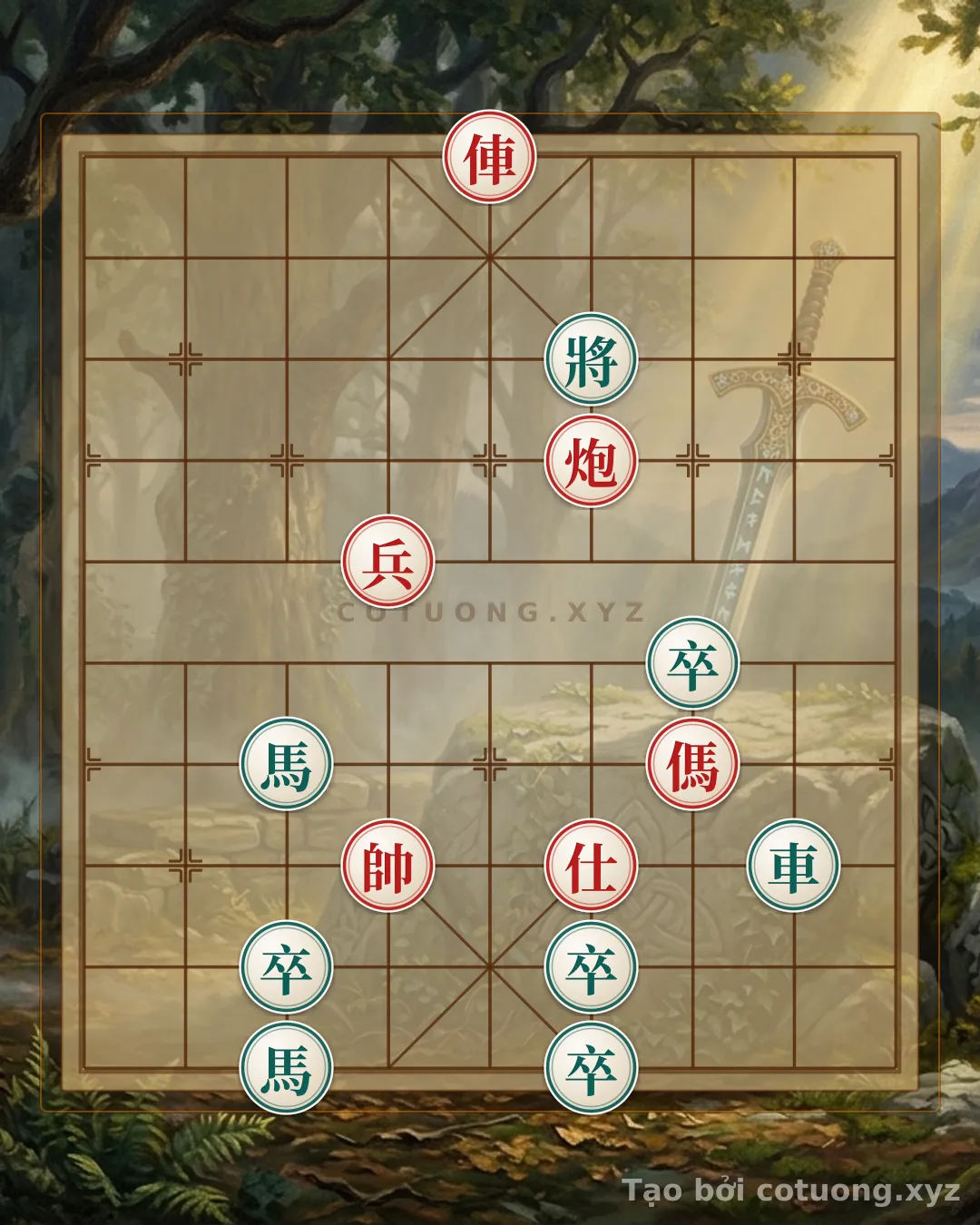 Challenge: How to Read the Xiangqi Strategy: Red General Seizing Black Pawn's Foot - The 'Mandatory' Killing Technique - Can you solve it?