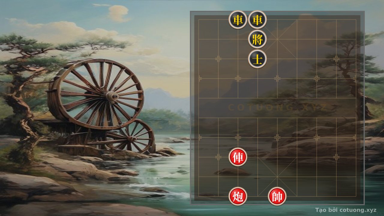 Thế cờ: Hidden Xiangqi Strategy: The Lonely Rook and the Mysterious Cannon's Decisive Move to Defeat Both Black Rooks in One Move — Cờ Tướng Online