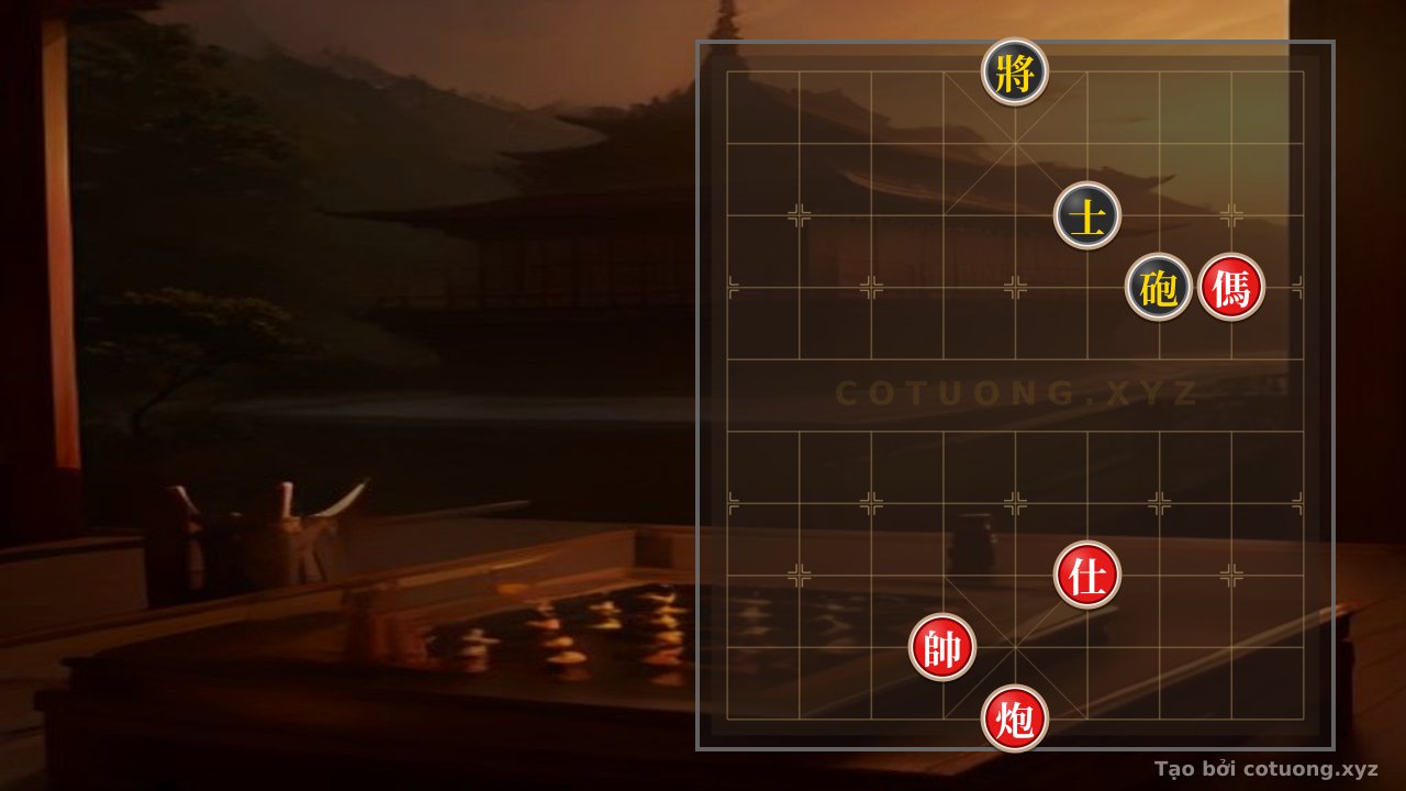 Thế cờ: Red General's Victory Over Black: The Perilous Pawn Sacrifice Strategy — Cờ Tướng Online