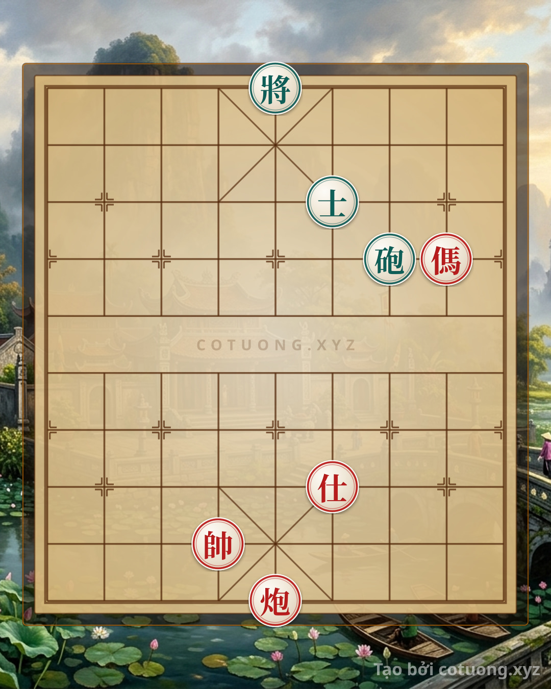 Challenge: Red General's Victory Over Black: The Perilous Pawn Sacrifice Strategy - Can you solve it?
