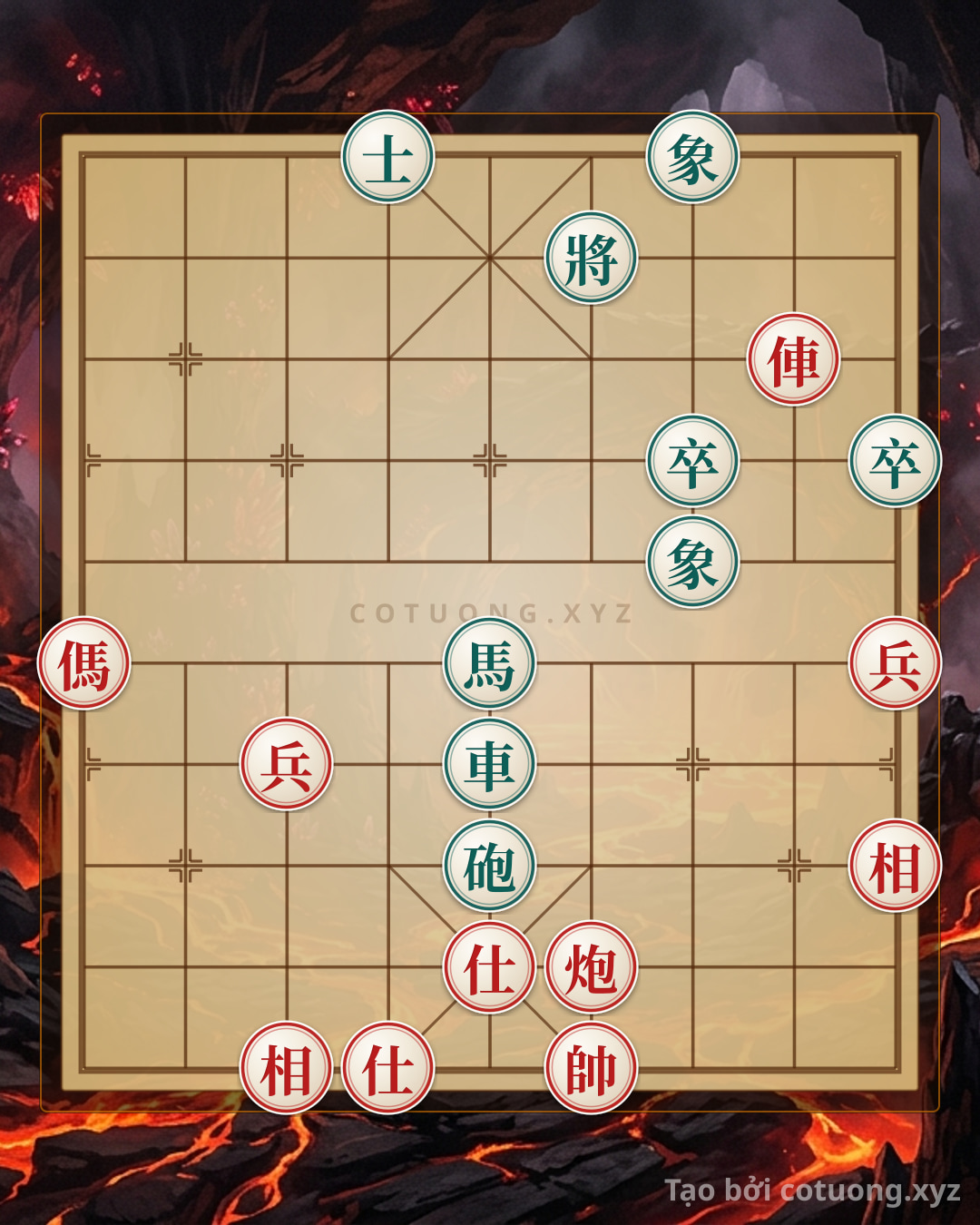 Thế cờ: Xiangqi: Strategic Destruction - Tricking the Black Elephant with the Red Chariot — Cờ Tướng Online