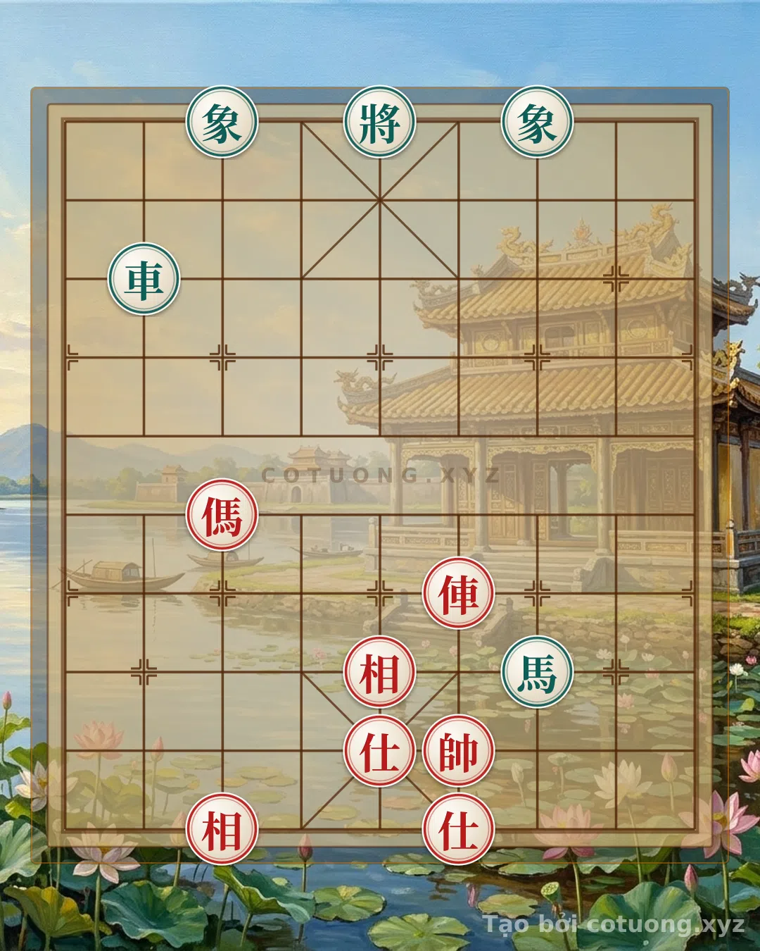 Thử Thách: Cờ Tướng Việt: Thế Trận Song Mã Giao Chân - Bí Kíp Phòng Thủ Cho Bên Đen - Bạn có thể giải được?