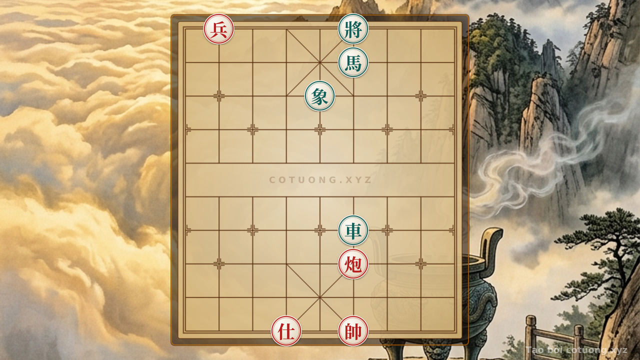 Thế cờ: Red General: Strategy to Defeat the Black Chariot with the Empty Cannon — Cờ Tướng Online