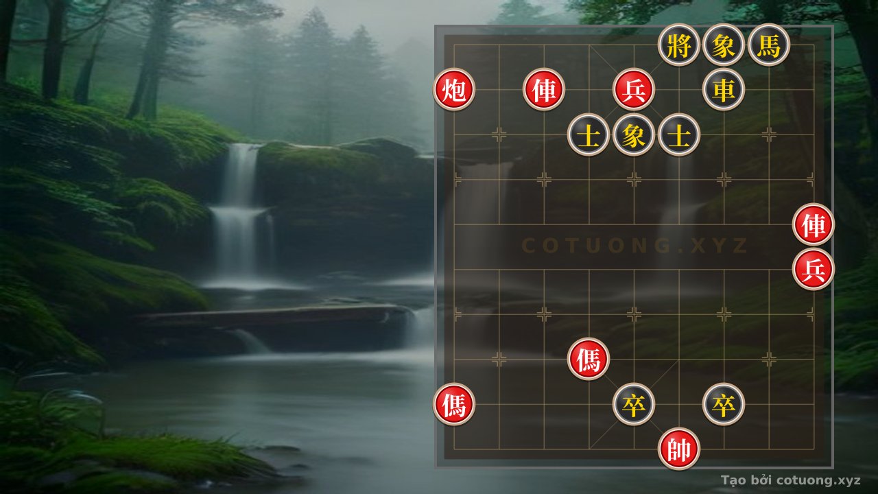 Thế cờ: Red General: Breaking the Double Horse Formation, Black Chariot Retreats - Extremely Dangerous Tactics — Cờ Tướng Online