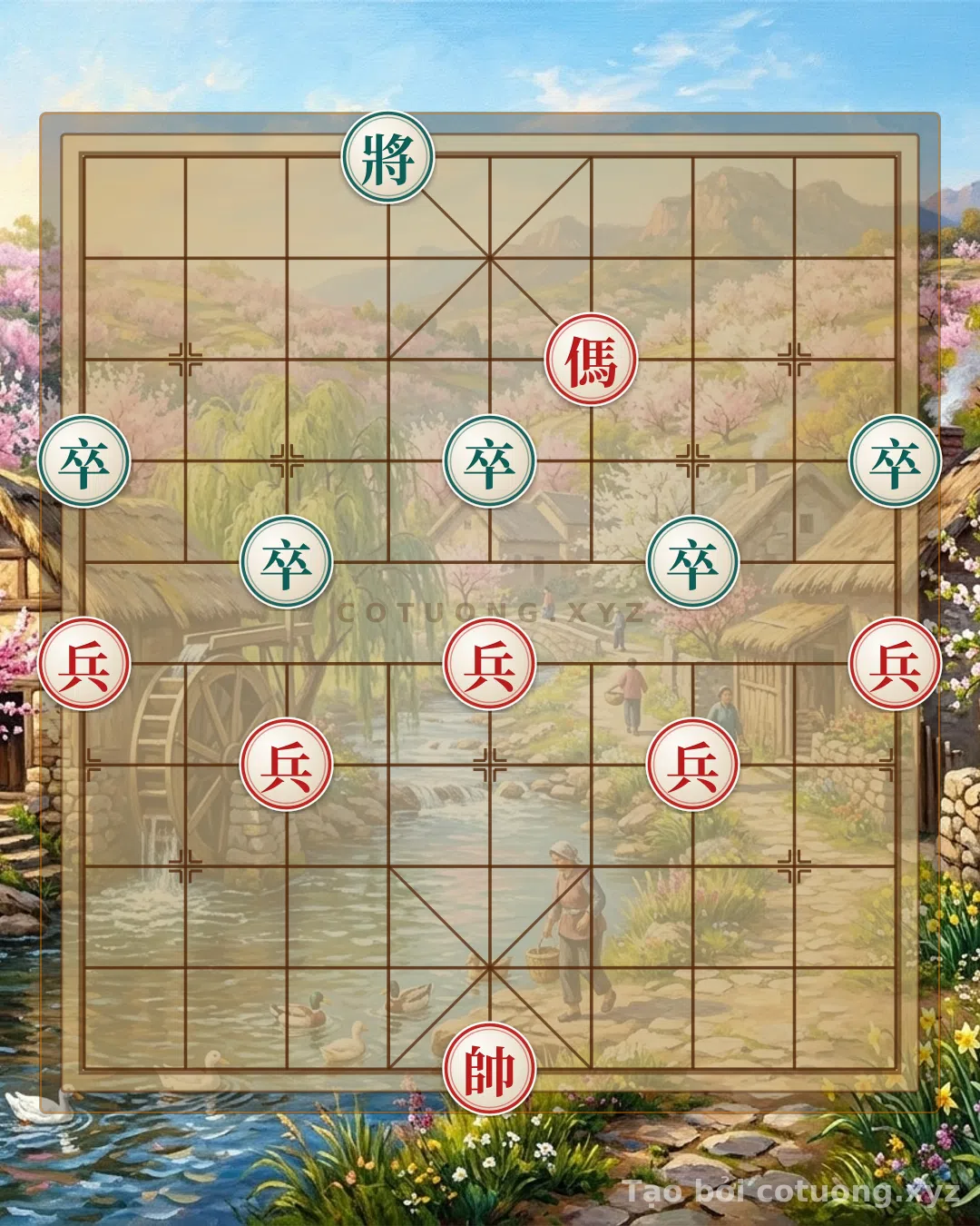 Thế cờ: Red-Black Battle: The Unassailable General - Lessons from a Simple Yet Challenging Game — Cờ Tướng Online