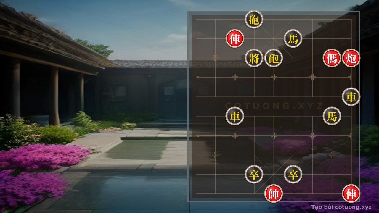 Thế cờ: Xiangqi Tips: The Double Horse Trap in the 'Black Cannon on File 4, Rank 10' Formation — Cờ Tướng Online