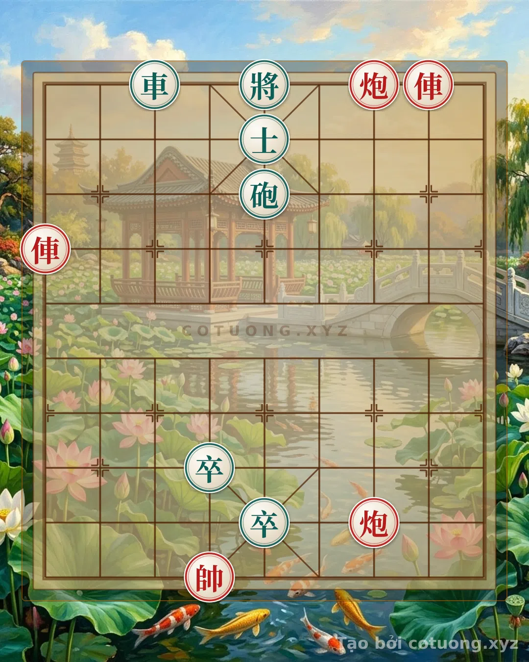 Thử Thách: Thế Cờ Sát Cánh Song Pháo: 