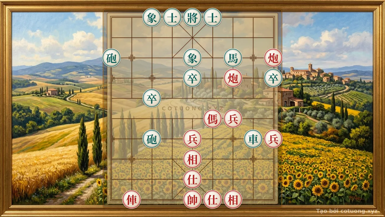Thế cờ: The 'Black Cannon Offensive' Formation - Defensive Tactics for Black Player — Cờ Tướng Online