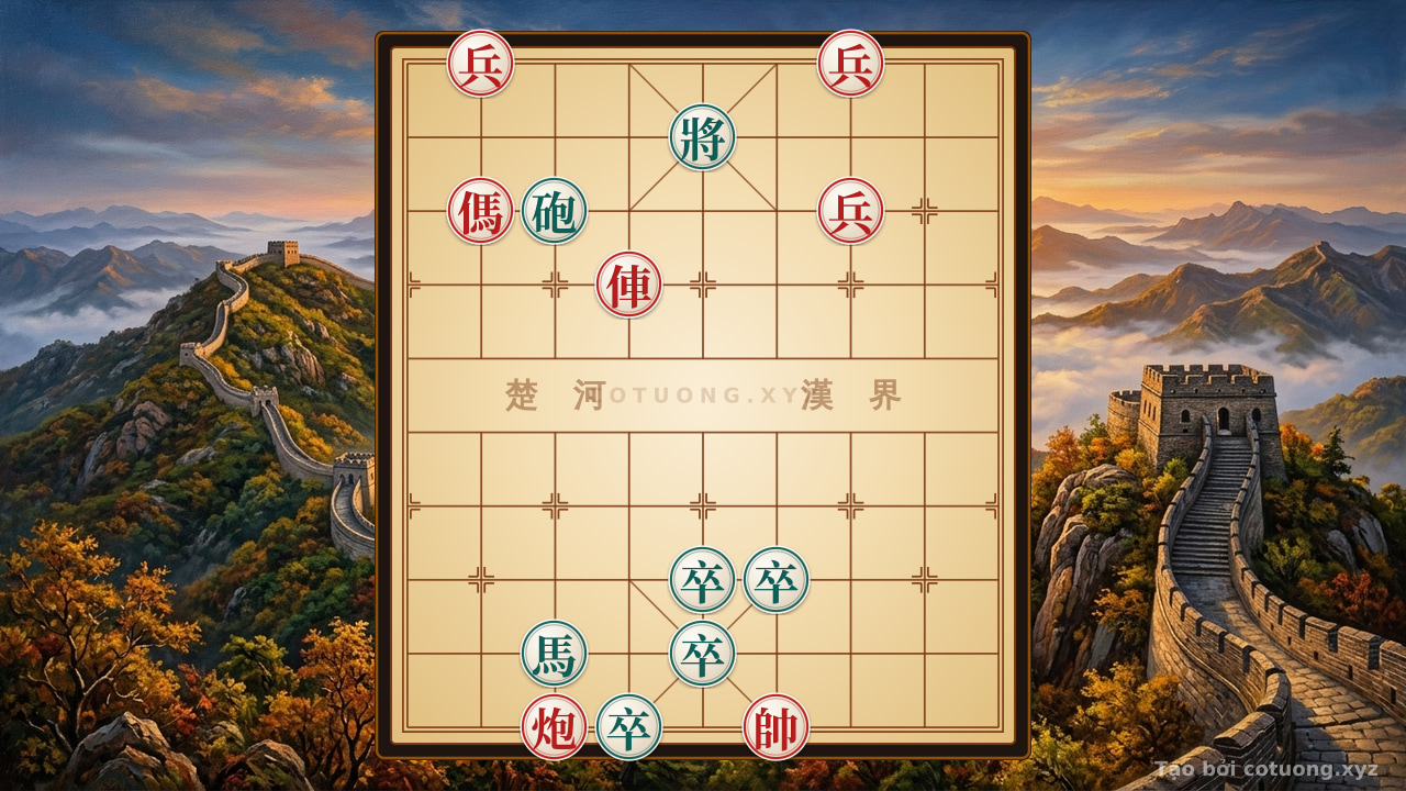 Thế cờ: Master's Defense: How Black Turns the Red's Tricky Attack into a Counterattack — Cờ Tướng Online