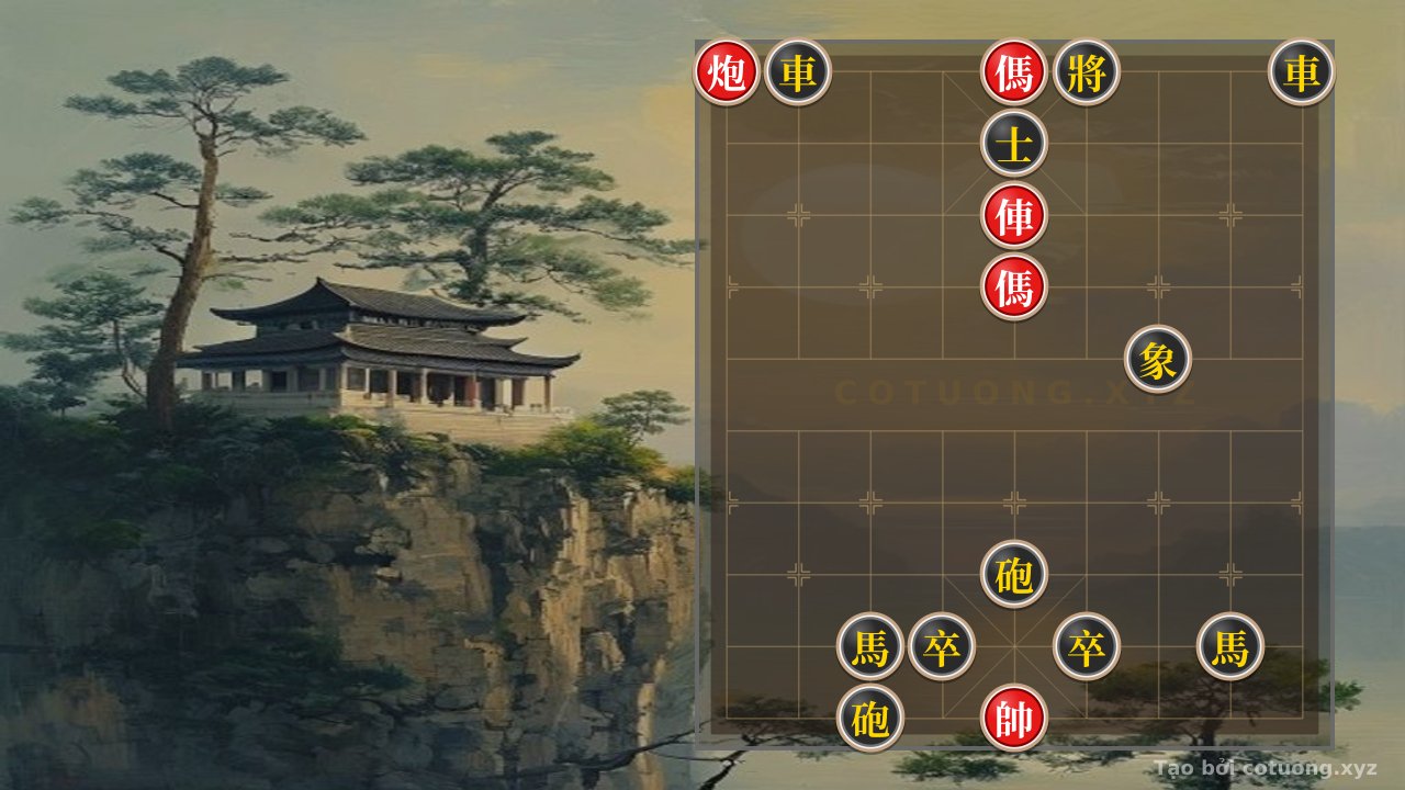 Thế cờ: Xiangqi (Chinese Chess) Opening: When the Red Rook and Cannon Face Two Horses - Mastery of Endgame Art — Cờ Tướng Online