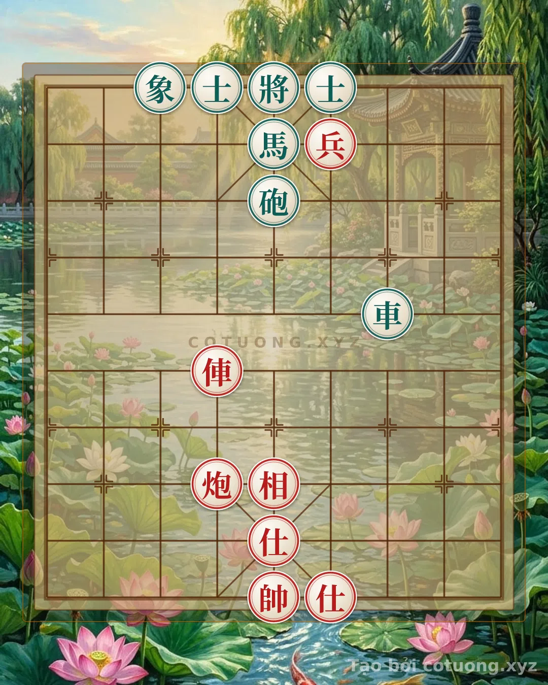 Thử Thách: Bí Ẩn Cờ Tướng: Quân Pháo Đen Bị Vây - Trận Chiến Của Những Linh Hồn Gỗ - Bạn có thể giải được?