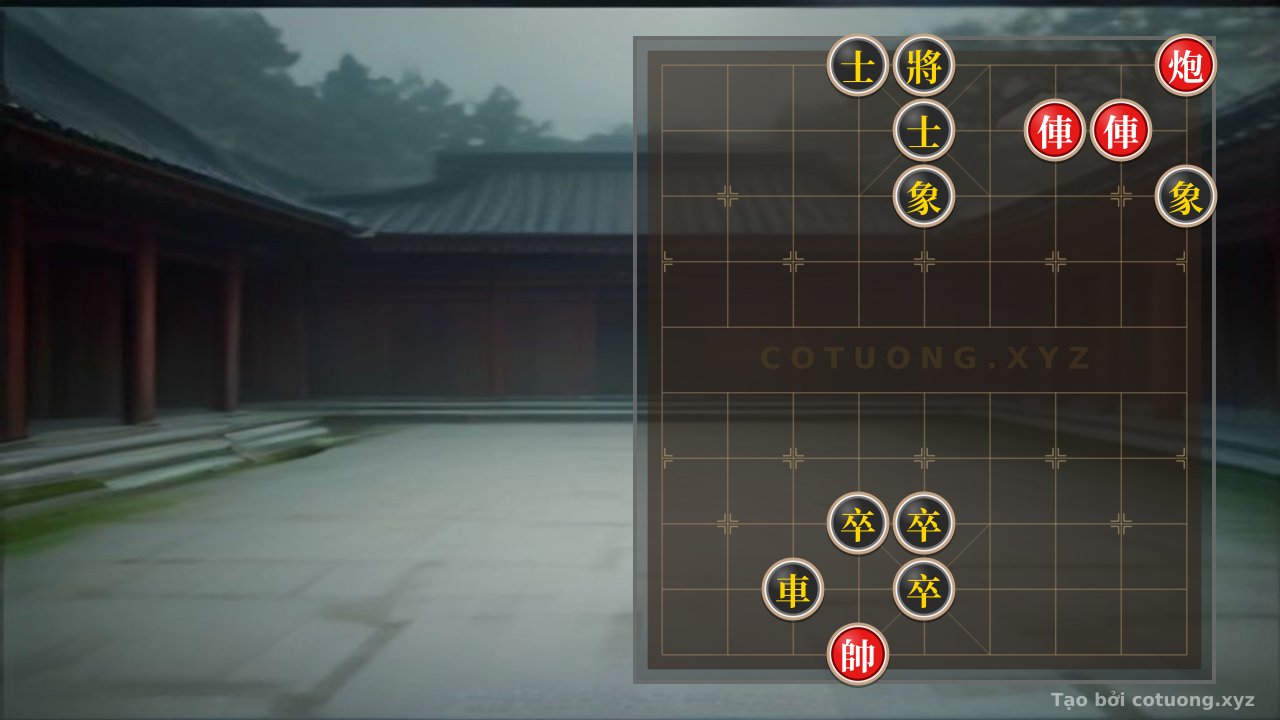 Thế cờ: Xiangqi - Red's Dominant Strategy: Destroying with Chariot, Cannon, and General — Cờ Tướng Online