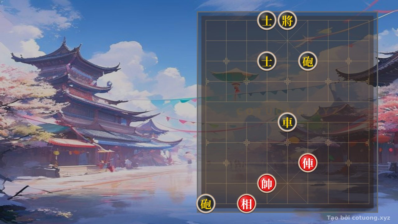 Thế cờ: Xiangqi Master's Secret: Single Rook vs. Two Cannons and Two Advisors in a Brutal One-Move Checkmate — Cờ Tướng Online