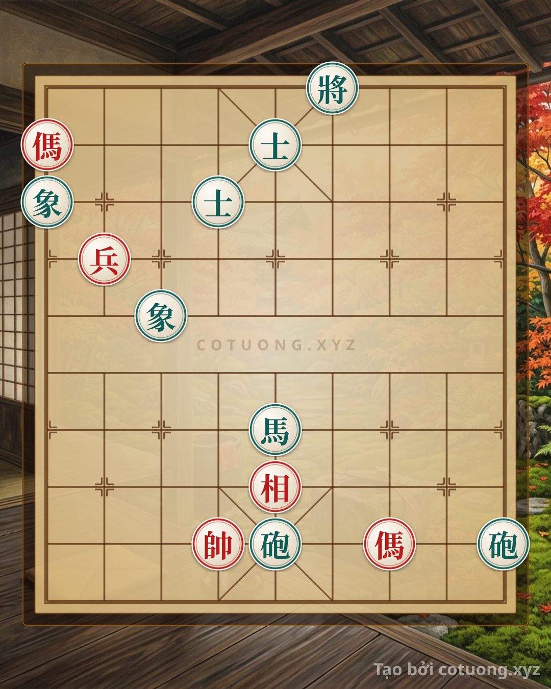 Challenge: Secret Tactics of Two Horses-Pawns-Elephants Formation Defeating Two Cannons-Horses-Two Advisors-Two Elephants: Traditional Strategies for Beginners - Can you solve it?