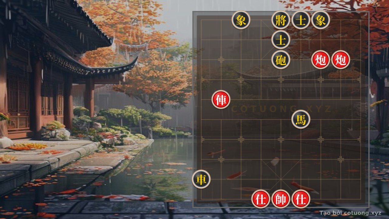 Thế cờ: How should Black defend against Red's chariot thrust? — Cờ Tướng Online