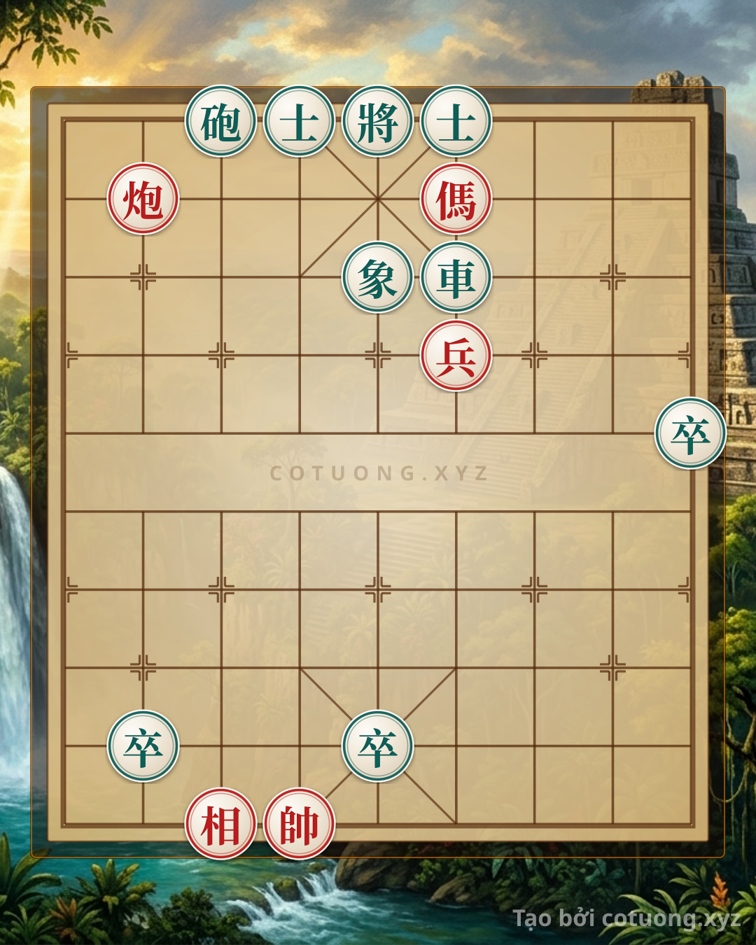 Challenge: Red General Chess: Tactical Checkmate from Double Cannon Formation - Can you solve it?