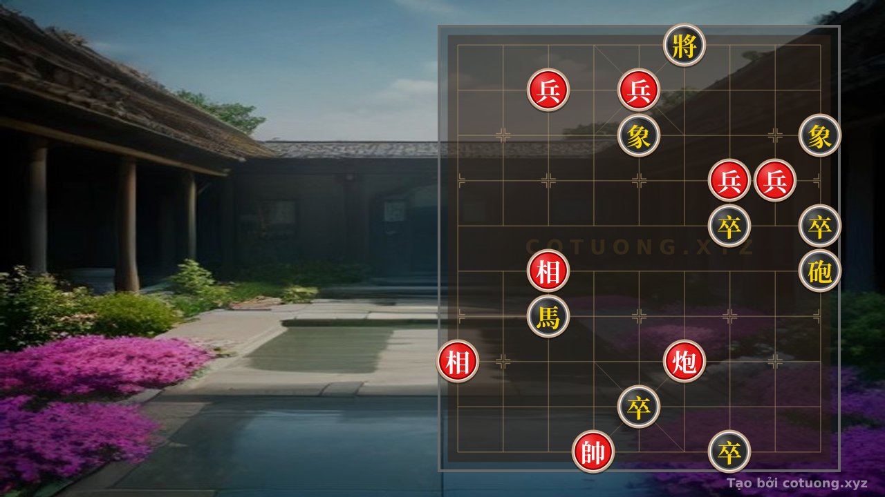 Thế cờ: Red General's Opening Move: A Crushing Strategy Against the Black Formation in 10 Moves — Cờ Tướng Online