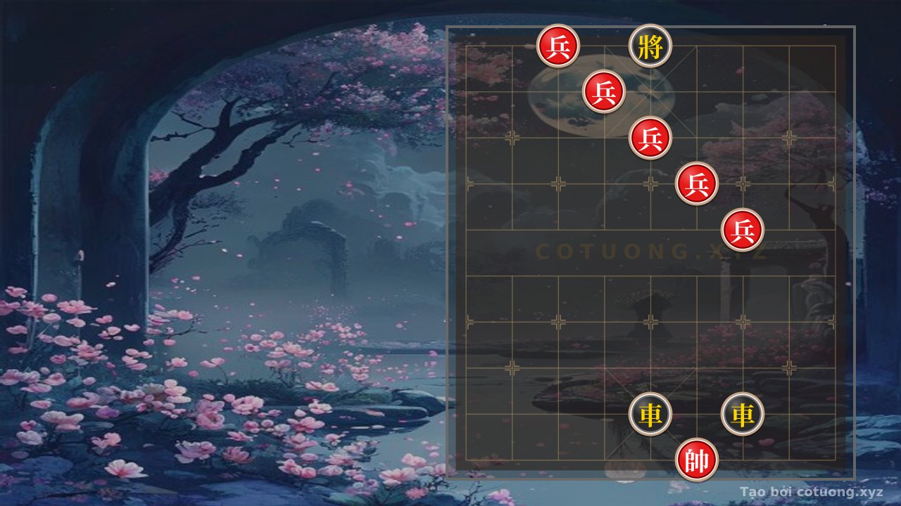 Thế cờ: Xiangqi: Red's Tactics to Break Black's Chariot in the 'Tiger Enclosure' Formation — Cờ Tướng Online