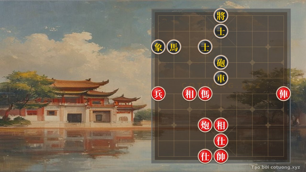 Thế cờ: Xiangqi Master's Secret: The Classic Elephant Cannon Horse Pawn Trap Defeats the Black Elephant Cannon Horse - The Subtle Trap You Can't Afford to Miss — Cờ Tướng Online