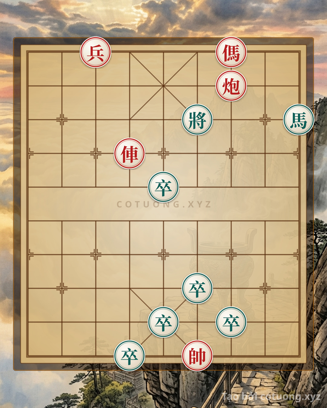 Challenge: Xiangqi: Red Chariot vs. Black Pawn - The Secret of the Checkmate from the Board - Can you solve it?