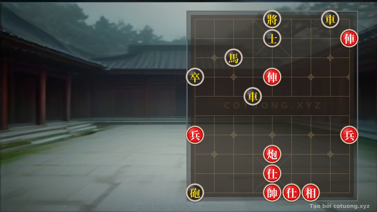 Thế cờ: The Divine Tactics of the Rapid Capture: How Two Red Rooks and Cannons Crush Two Black Horses in an Instant — Cờ Tướng Online
