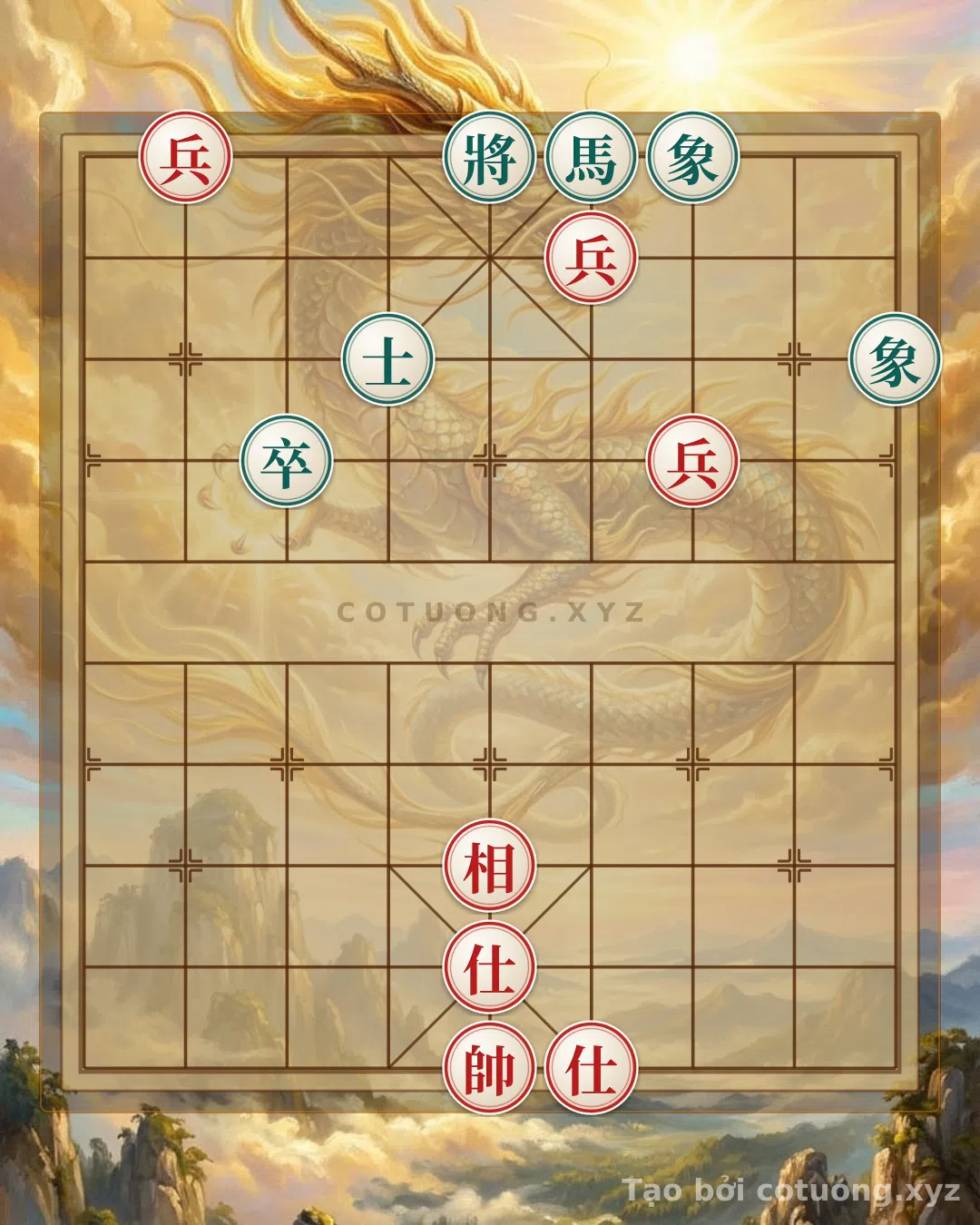 Thế cờ: Xiangqi: Red's Strategy Wins in the 'False Bishop' Formation - Mastering the Trap from File 5 — Cờ Tướng Online