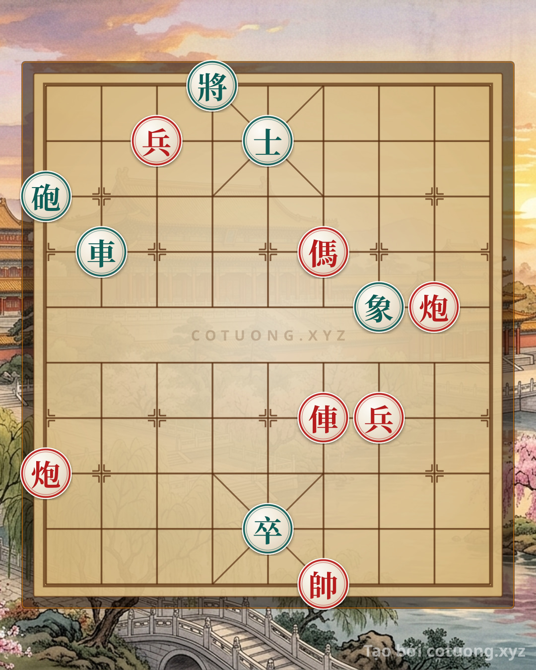 Challenge: Red Cannon's Sudden Attack: Unexpected Strategy to Capture the Black General - Can you solve it?