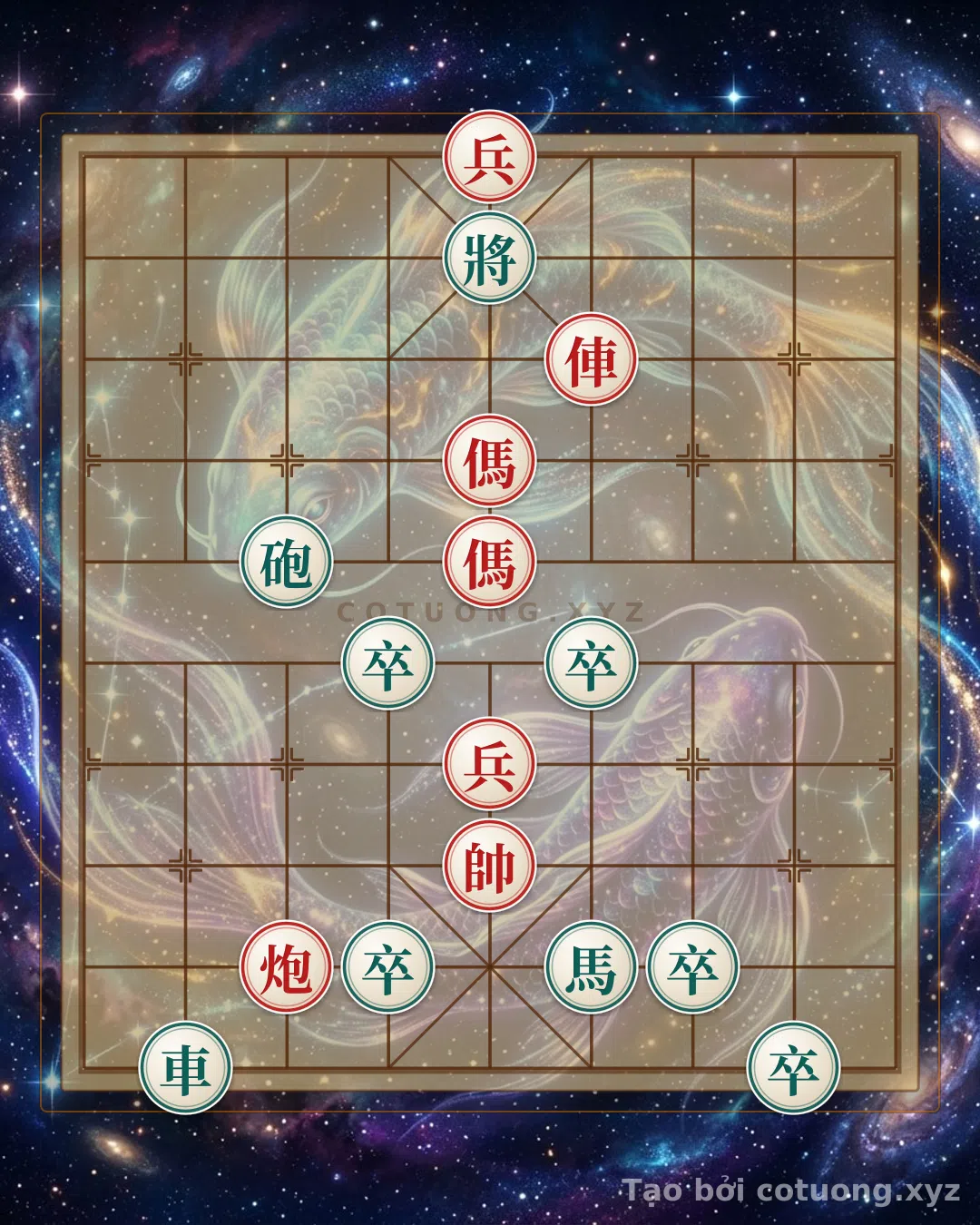 Thế cờ: Xiangqi (Chinese Chess): Double Black Horse Trap - Red Must Avoid — Cờ Tướng Online