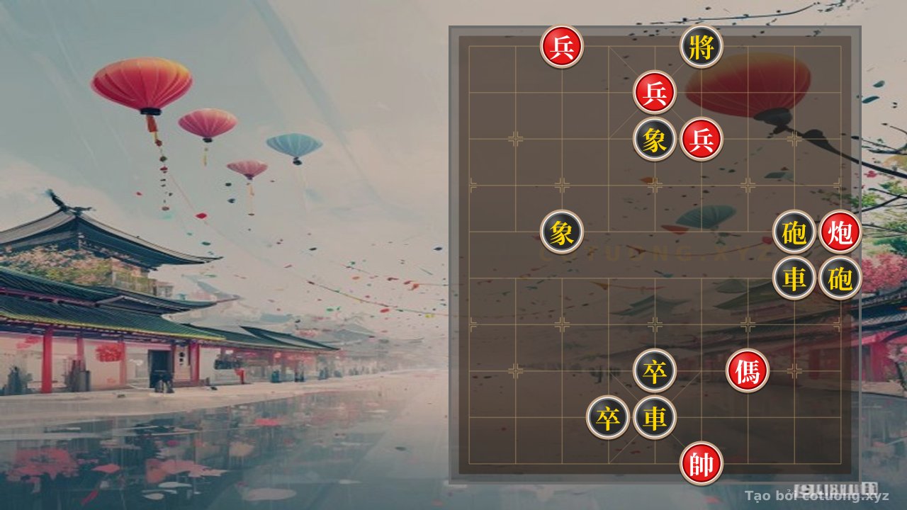 Thế cờ: The General's Moves: Defensive Counterattack in the 'Sword Formation' Strategy — Cờ Tướng Online